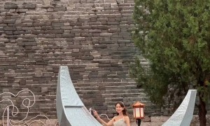 林志玲现身北京居庸关长城被偶遇！为中秋晚会彩排宛若月宫仙女